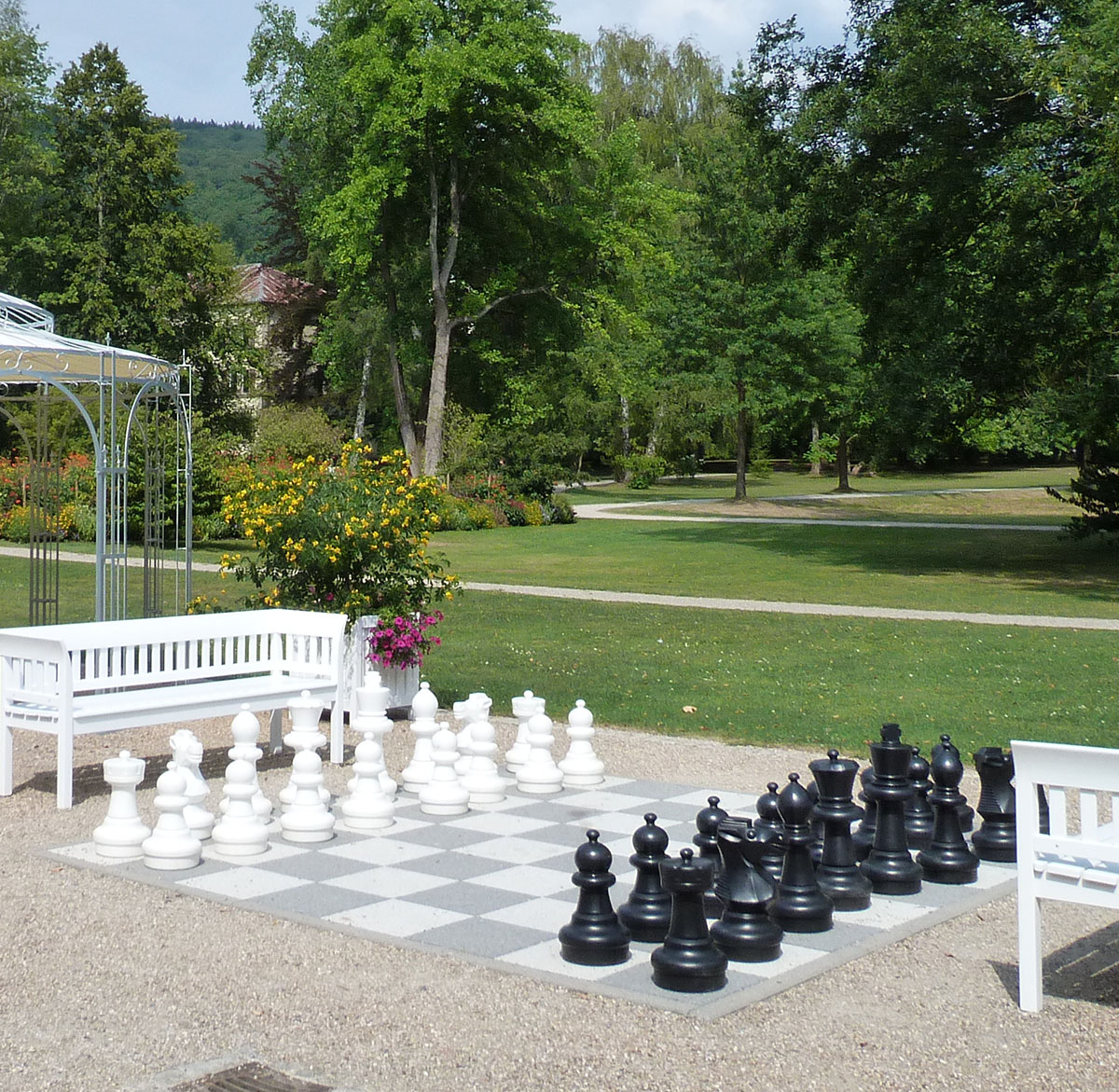 Bad Brückenauer Park mit Schachspiel